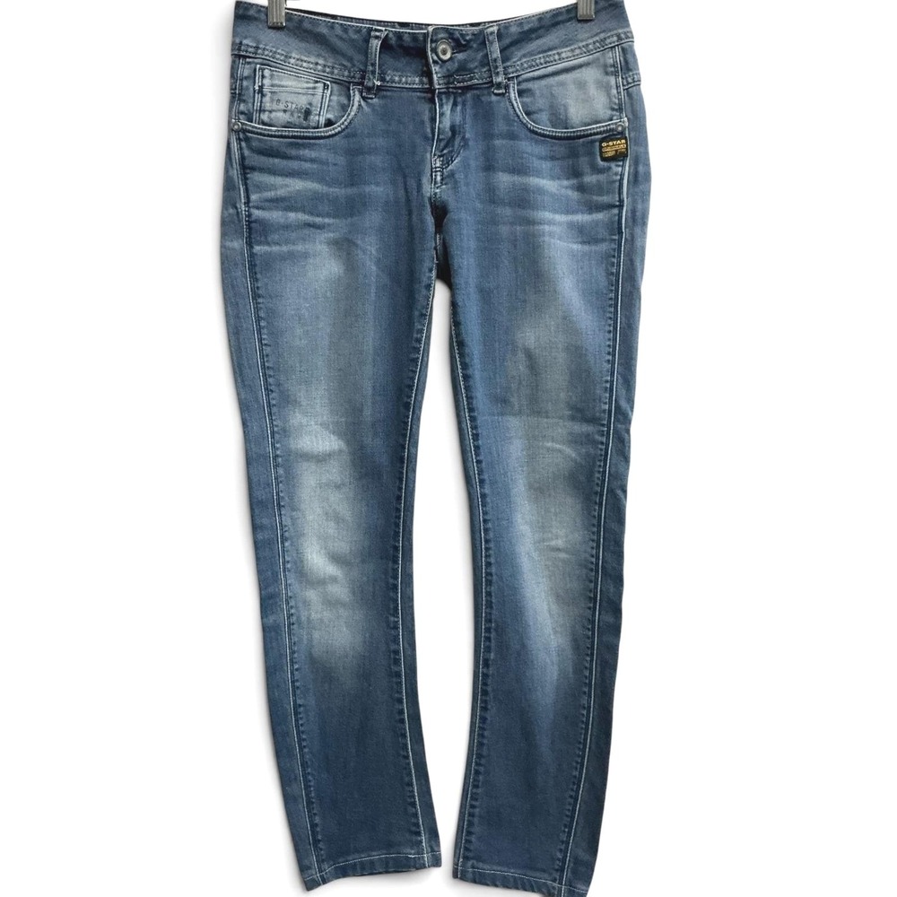 G-Star Y2K Midge Cody Low Rise Stretch Jeans Women's Size 28 Medium Wash